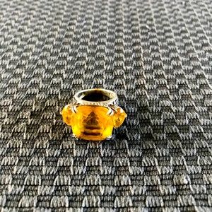 Authentic John Hardy quartz and sapphire ring